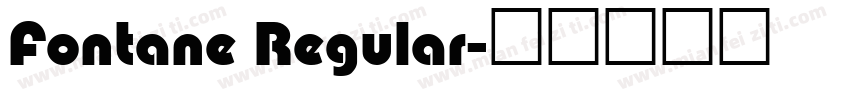 Fontane Regular字体转换